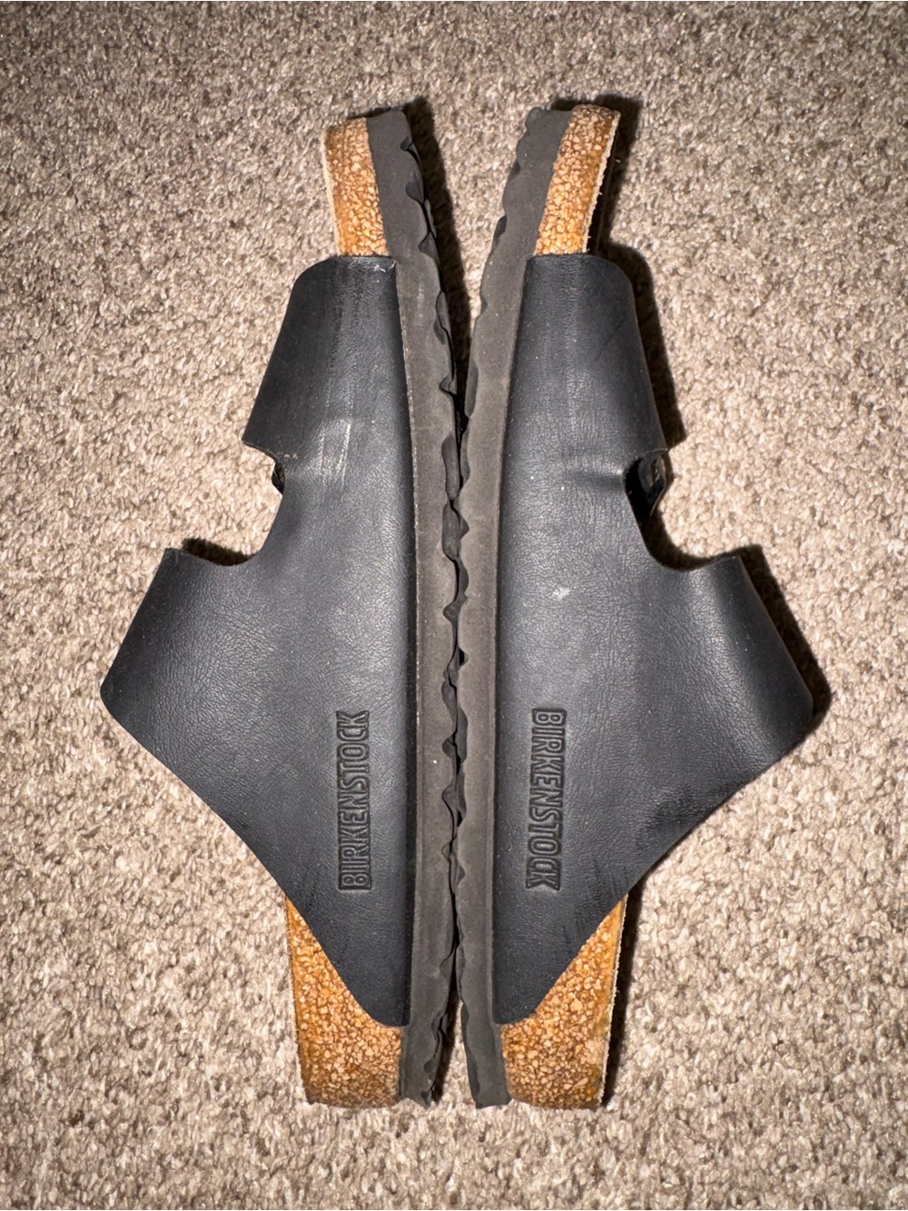 Birkenstock Black Women's Dual-Strap Slide Sandals